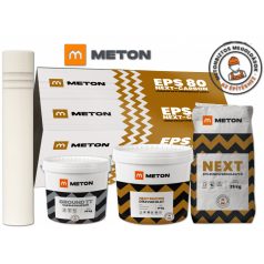   Next Carbon grafitos polisztirol hőszigetelő rendszer 4cm 2mm dörzsölt díszvakolattal